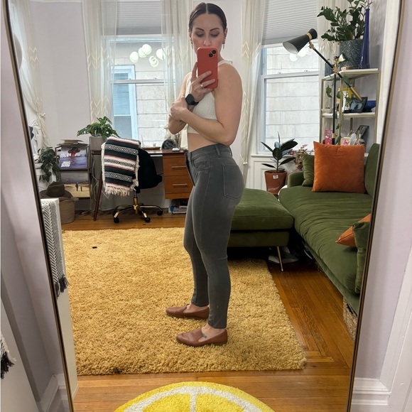 Banana Republic High Rise Skinny Gray Sz 4 27 Super Stretch Legging Jeans - Picture 6 of 9